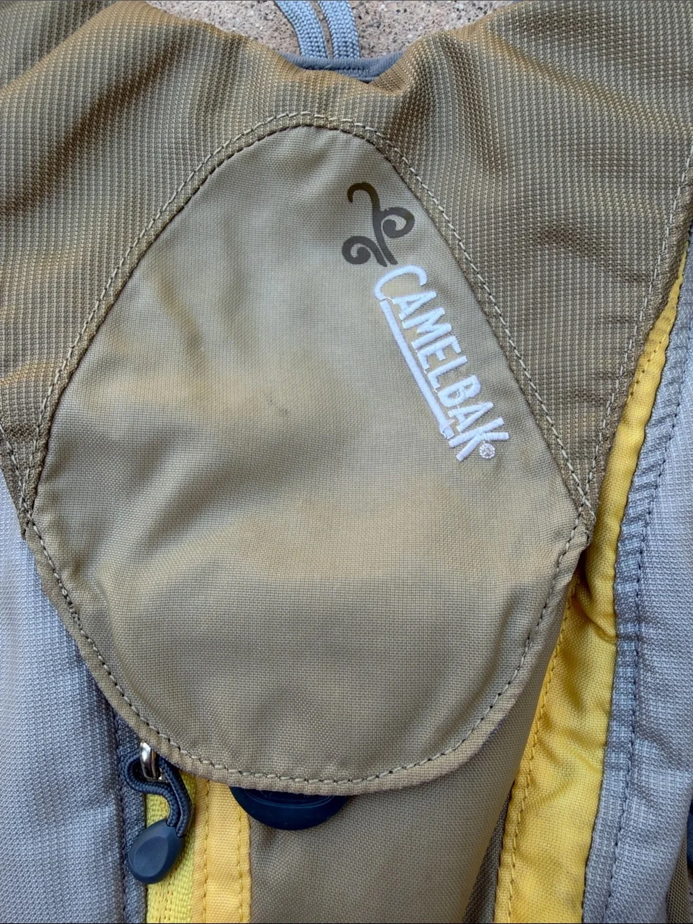CAMELBAK Tan & Yellow 1.5L Hydration Pack Bladder not included